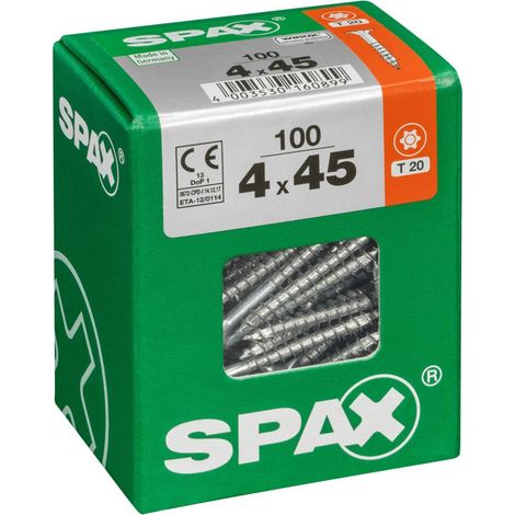 Spax Vite universale WIROX , 4 x 45 mm , 100 Stk.