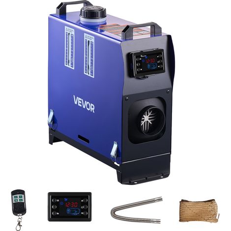 Chauffage Diesel 12-24V 5-8KW, Réchauffeur d'Air Diesel pour Stationnement, Portable Tout-en-Un, avec Télécommande et Écran LCD, Réservoir de Carburant 5 L, pour Camion Camping-car Bateau (1/5)