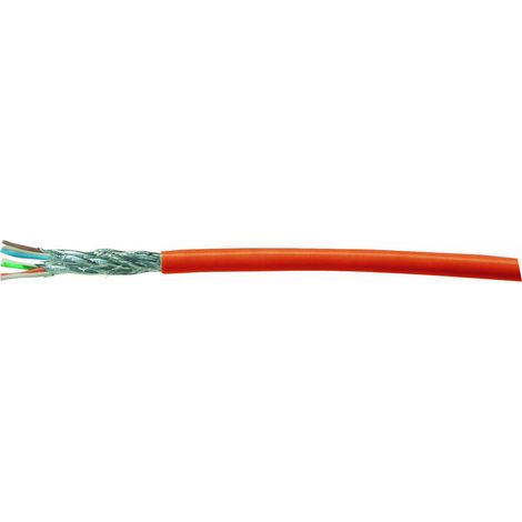 Kash 70I019 Netzwerkkabel CAT 7 S/FTP 4 x 2 x 0.25 mm² Orange 100 m