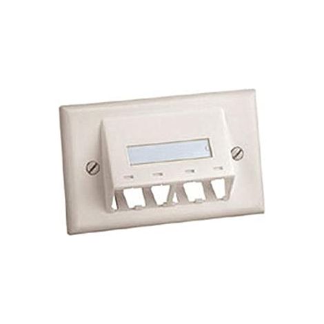PANDUIT CFPHSL4IW PLATE FOR 4 MINI-COM WHITE