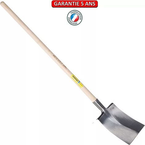 Polierter Nantes-Spaten 28 Apfelgriff OUTILS PERRIN