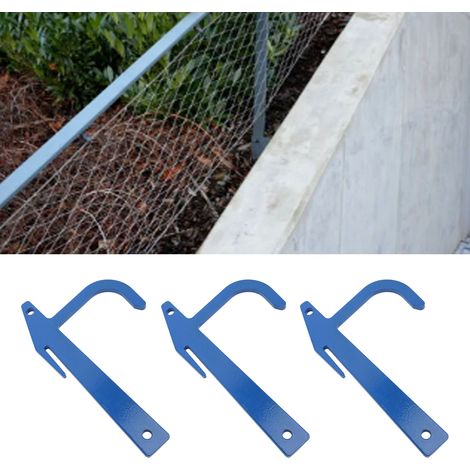 Lot de 5 Pinces de Fixation en Métal pour Clôture de Fil de Fer Outils de Tension pour Barrières et Clôtures-KZQ (1/5)