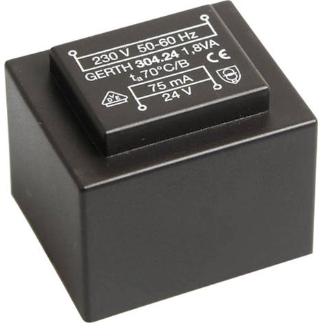 Gerth PT300602 Transformateur pour circuits imprimés 1 x 230 V 2 x 3 V/AC 1.80 VA 300 mA (1/2)