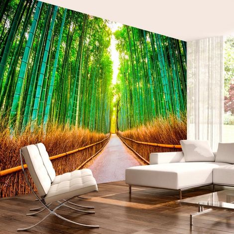 Papier peint foret de bambou - 350 x 245 cm (1/4)