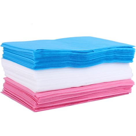 Draps de lit jetables, couverture de Table de traitement, drap Non tissé à usage unique, pour hôtel, Salon de beauté, magasin de Massage des pieds (1/5)
