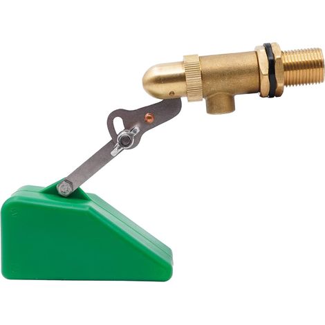 Valve Flottante 1/2" Laiton Filetage MâLe Capteur D'eau en Acier Inoxydable,Vanne à Flotteur Avec Bras RéGlable pour Aquarium de Poisson, Auge Abreuvoir de Bovins (1/5)