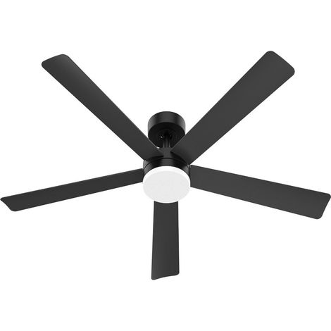 Dimmbarer LED Deckenventilator mit Fernbedienung (28W 3CCT 2800lm) Ø132cm schwarz (1/3)