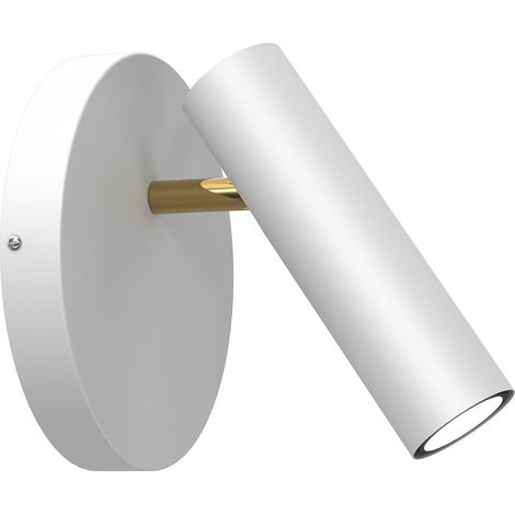 Applique lettura tubo bianco/oro Axion GU10 8W Luminex