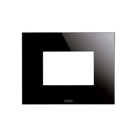 PLAQUE ICE 3P NOIR GEWISS GW16903CN