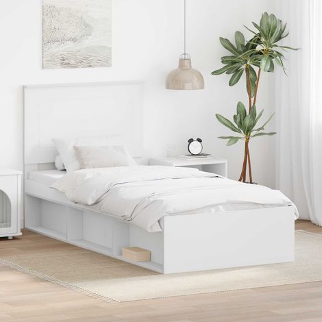 Estructura de cama 90 x 200 cm Madera de pino macizo