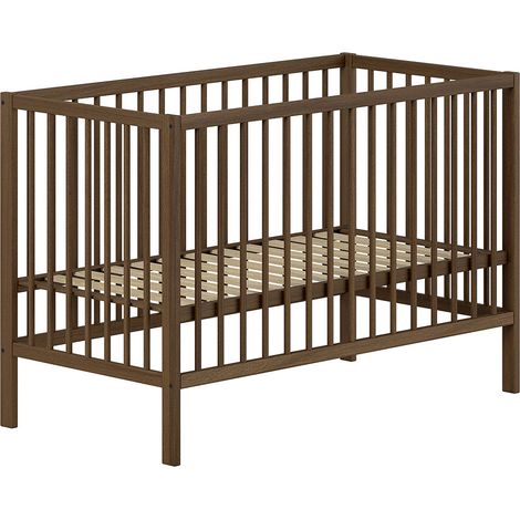 Cuna de 60 x 120, somier incluido, Vipack Meryl, madera oscura (1/3)