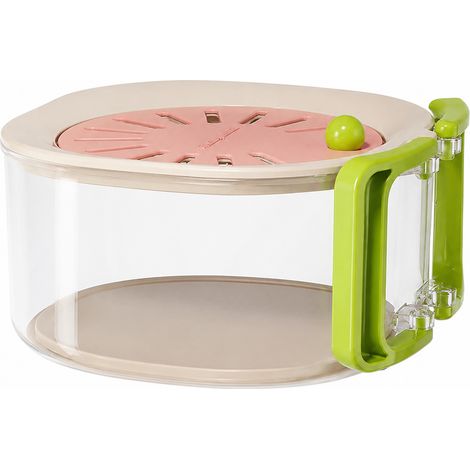 Passoire à fruits pliable, Panier lavable pour légumes extensible avec couvercle, Égouttoir pour évier de cuisine pour fruits et légumes (1/5)