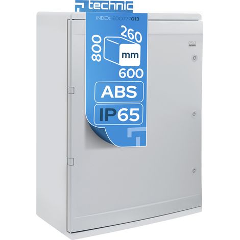 Edo Coffret électrique nu étanche IP65 en ABS 600 x 800 x 260 mm - montage en saillie