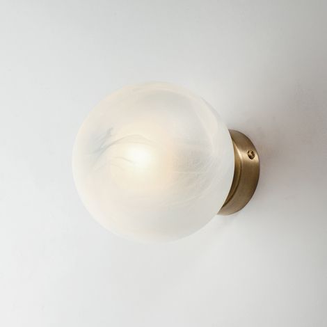 Applique Contemporanea Olaf Metallo Bronzo 1 Luce E14 (1/2)