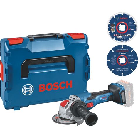 Bosch Akku-Winkelschleifer-Elektriker-Set GWX 18V-15 C BITURBO mit X-LOCK Trennscheiben (1/4)