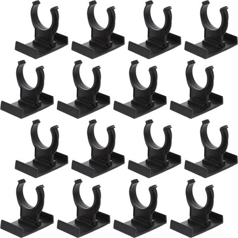 Clips de Fixation Lot de 24 pour Plinthes de Meubles en PP Noir, Pieds de Meuble Réglables Capacité de Charge, Protection du Sol, pour Magasins et Salles de Bains (1/5)