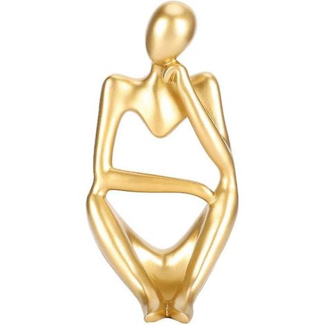 Modèle de sculpture de bureau dorée décorative pour collection de cadeaux (1/5)