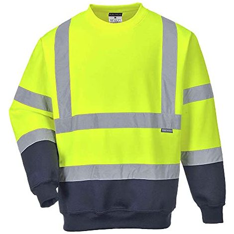 Felpa Ad Alta Visibilità Bicolore Hi-Vis Giallo/Navy Giallo-Navy 2XL (1/4)