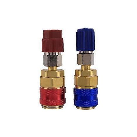Adaptateur d'extension haute et basse pression pour réfrigérant R134A, connecteur rapide pour climatisation automobile (1/5)