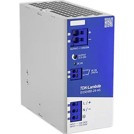 TDK-Lambda D1SE480-24-A5 Alimentatore per guida DIN 480 W Contenuto 1 pz.