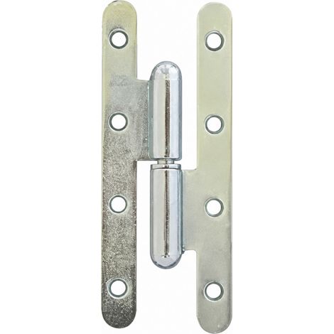 Cerniera Paris rotonda 110x55 sinistra zinco