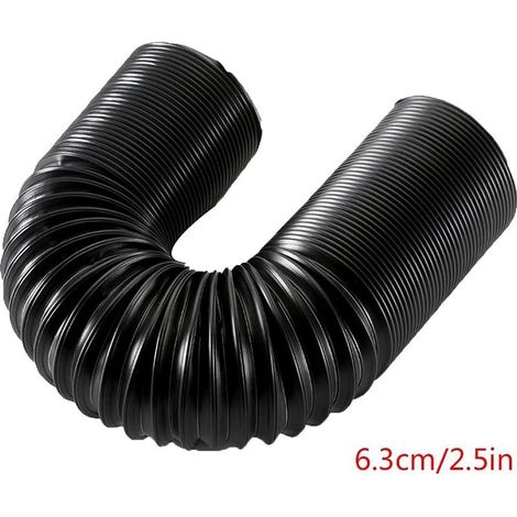 Tuyau d'admission d'air automobile universel ID 2,5 pouces (63mm) tuyau de conduit d'expansion Flexible d'admission d'air modifié s'étendant jusqu'à 1 mètre (1/5)