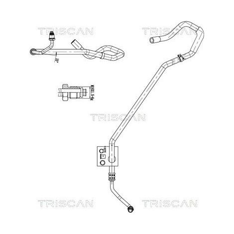 Tuyau hydraulique, direction TRISCAN 8516 29056 VW 1H1 422 891 B