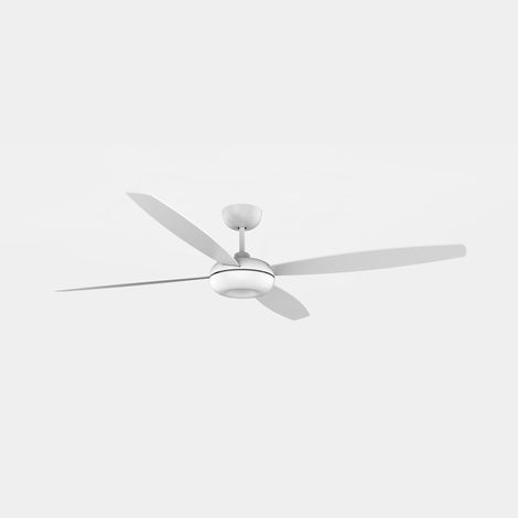 Ventilador Kudari Blanco Madera clara Blanco (1/3)
