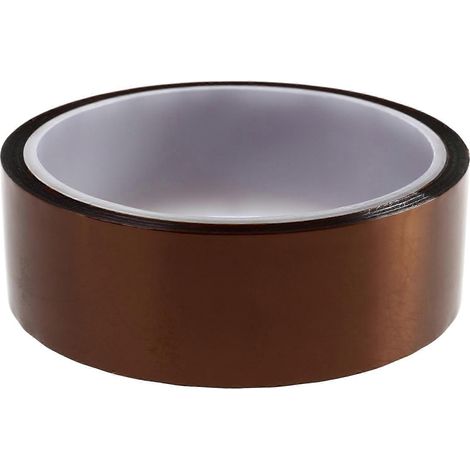 Ruban adhésif en film polyimide résistant à la chaleur haute température 30 mm x 33 m (beige) (1/4)