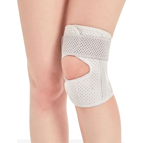 Genouillères à double stabilisateur pour hommes et femmes. Soulage les douleurs du ménisque, de l'arthrite, des tendinites et favorise la récupération après une blessure. Idéales pour la course à pied (1/5)
