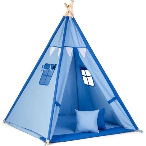 TENTE INDIENNE POUR ENFANTS CHEROKEE - Bleu (1/2)