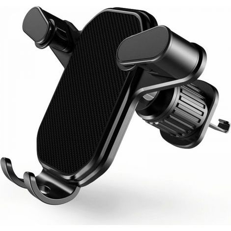 Supporto per telefono da auto, super stabile, gancio per bocchetta dell'aria migliorato, supporto per telefono da auto, vivavoce, universale per tutti gli smartphone (1/5)