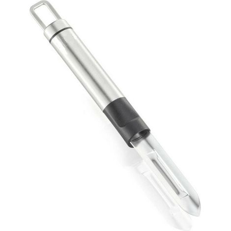 Trade Shop - Pelapatate Pela Patate Manuale Per Cucina In Acciaio Con Gancio Silver -