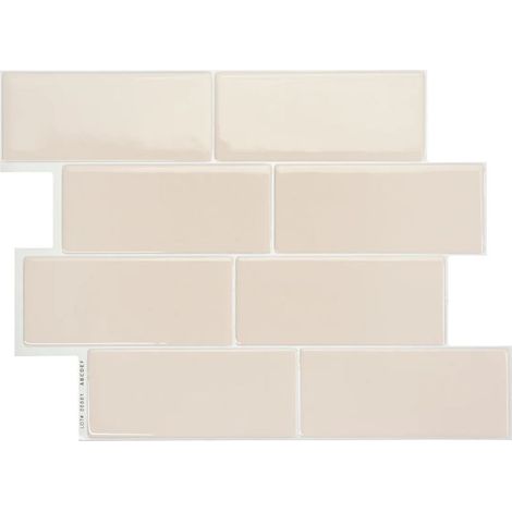 Panneaux muraux autocollants imperméables en 4 pièces (effet marbre 3D) - Crédence de cuisine/salle de bain (1/5)