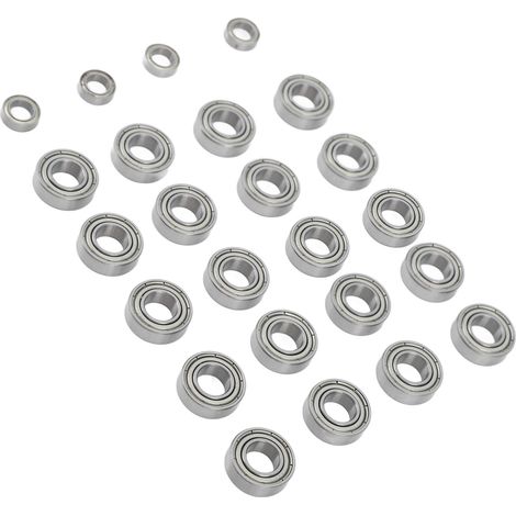 Roulements à billes argentés de précision pour voitures RC 1/8 ZD Racing 08421 08423 08425 08426 08427 08428 9020 (1/5)