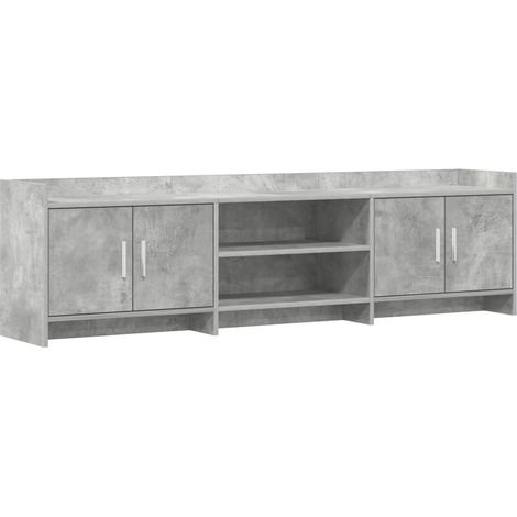 TV-Schränk 168 x 33 x 47 cm Betongrau Holzwerkstoff (1/5)
