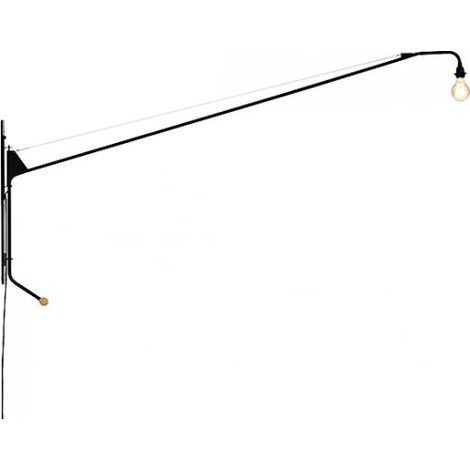 Privatefloor – Applique murale LED noire – Acier laqué – Style Jean Prouvé – Éclairage moderne pour intérieur (1/5)
