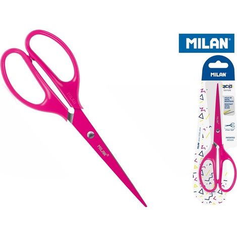 BWM10425P tijera de escritorio y manualidades Tijeras de oficina Corte recto Rosa