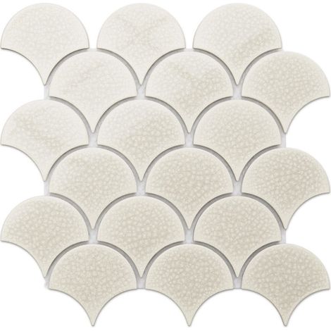 Ilcom mosaico in ceramica su rete per bagno e cucina 29cm x 28.5cm- Sandman