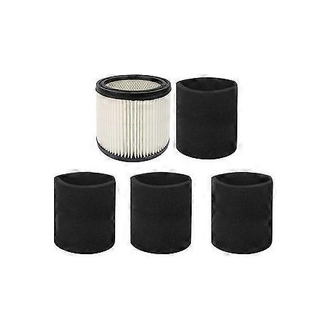 90350 Filter & 90585 Schaumstofffilter, passend für Nass-/Trockensauger ab 5 Gallonen, kompatibel mit Teil 90304