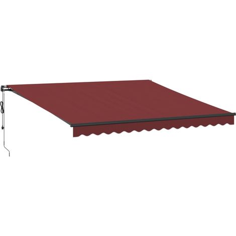 Maison Exclusive - Markise Automatisch Burgunderrot 400x350 cm
