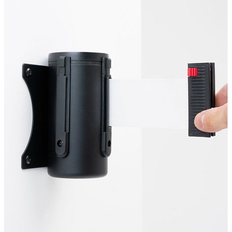 Tendinastro da Parete 3 m con Clip di Chiusura Nastro Bianco (1/5)