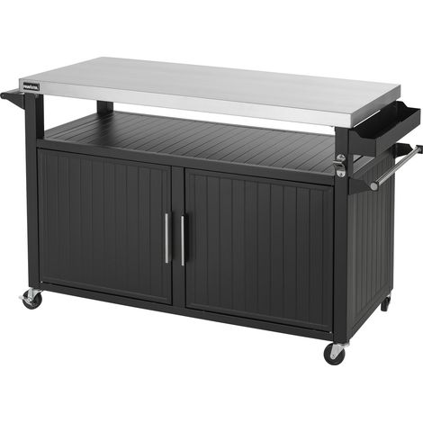 Primaster Grillwagen Napa XXL Universal 2-türig 153 x 90 cm schwarz Außenküche (1/3)