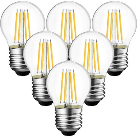 Ampoule LED 4W E27 G45 équivalente à une ampoule halogène vintage de 40W (1/5)