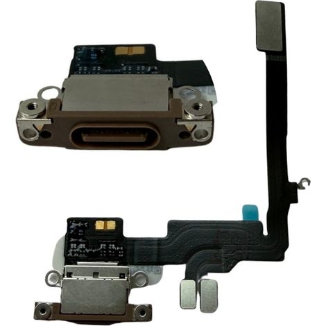 Conector de carga USB ORG original, desmontaje del iPhone 16 Pro (Titanio Desierto) (1/4)