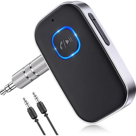 Bluetooth 5.3 Autoempfänger, Bluetooth-Autoadapter 3,5-mm-AUX-Buchse mit kabelloser Rauschunterdrückung für Autoradio/Heimradio/kabelgebundene Kopfhörer/Freisprecheinrichtung/Freisprecheinrichtung