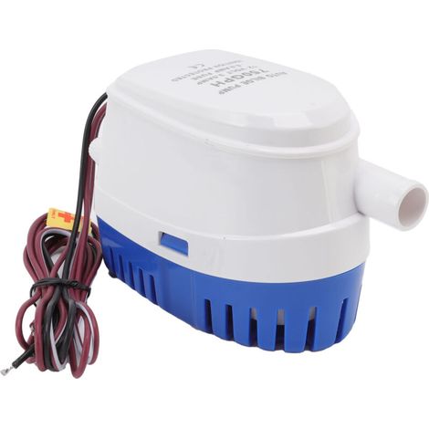 Pompe Submersible CC, Interrupteur à Flotteur de Pompe de Cale Automatique CC Facile à Transporter intégré pour les Piscines de Plongée (12V). (1/5)