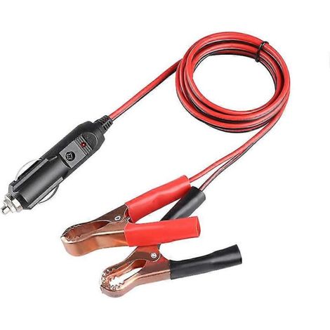 Cavo di prolunga maschio per accendisigari con morsetto a coccodrillo 2025 - Cavo di ricarica per batteria da 12V-24V (1/2)