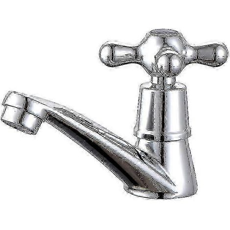 Robinet de lavabo eau froide pour toilette - mitigeur simple levier chromé (1/5)