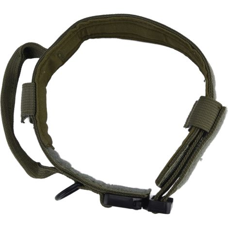 Hundeerziehungshalsband mit Nylon- und Eisenschnalle, Jagd- und Trainingszubehör, für den Außenbereich, grün, Größe M (1/5)